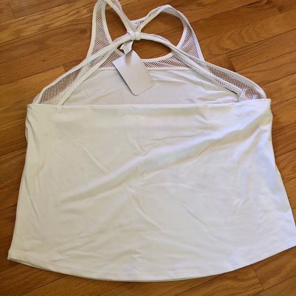 Fabletics White Sol Tank Top Size XXL Workout Tank Top - Picture 4 of 5